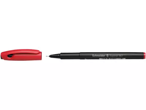 Een Fineliner Schneider 967 0.4mm rood koop je bij EconOffice