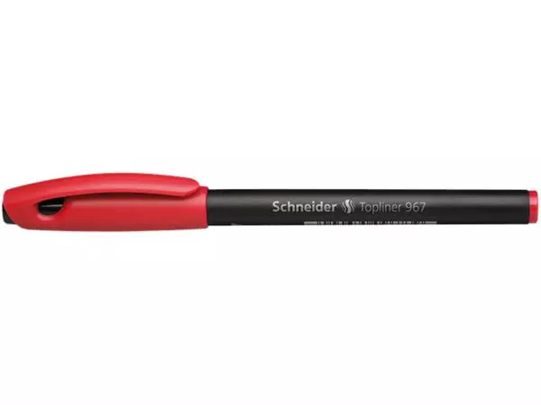 Een FINELINER SCHNEIDER 967 0.4MM ROOD koop je bij Kantoorvakhandel van der Heijde