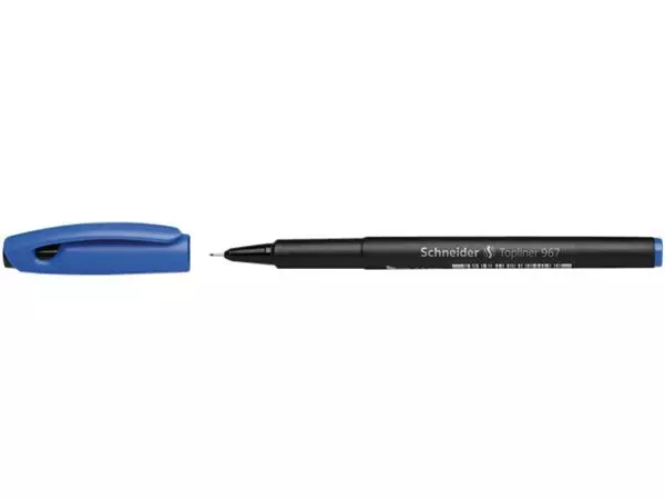 Een Fineliner Schneider 967 0.4mm blauw koop je bij Van Leeuwen Boeken- en kantoorartikelen