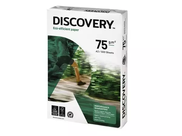 Een Kopieerpapier Discovery A3 75gr wit 500vel koop je bij Goedkope Kantoorbenodigdheden