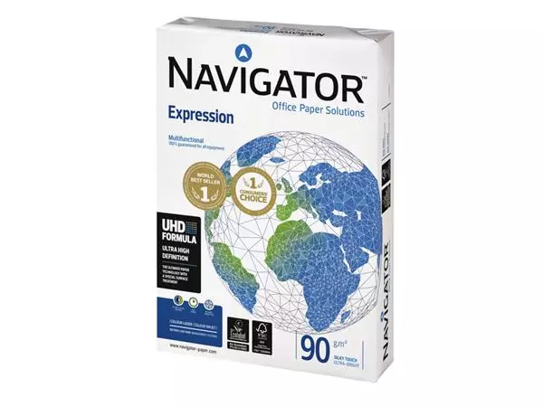 Een Kopieerpapier Navigator Expression A4 90gr wit 500vel koop je bij KantoorProfi België BV
