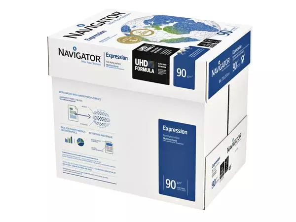 Een KOPIEERPAPIER NAVIGATOR EXPRESSION A4 90GR WIT koop je bij Kantoorvakhandel van der Heijde