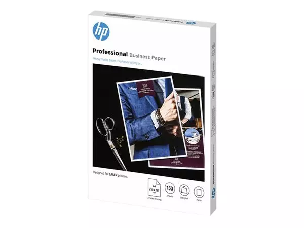 Een Fotopapier laser HP 7MV80A 200gr A4 mat wit 150vel koop je bij Van Leeuwen Boeken- en kantoorartikelen