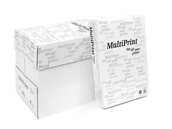 Een Kopieerpapier Multiprint A4 75gr wit 500 vel koop je bij Buro De Peuter