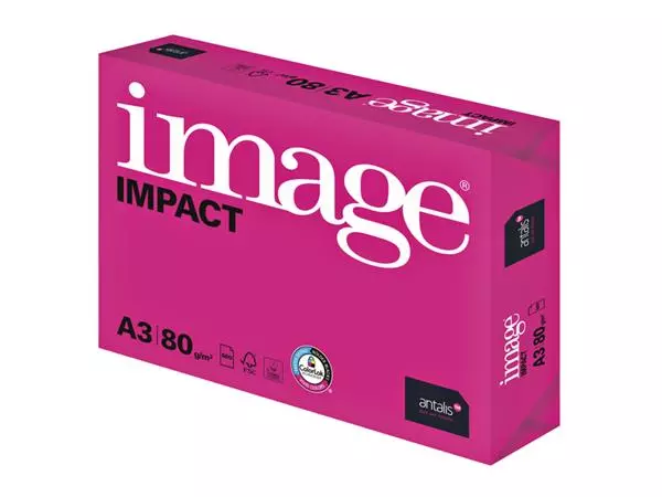 Een Kopieerpapier Image Impact A3 80gr wit 500vel koop je bij Totaal Kantoor Goeree