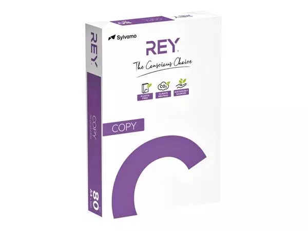 Een Kopieerpapier Rey Copy A4 80gr wit 500vel koop je bij EconOffice