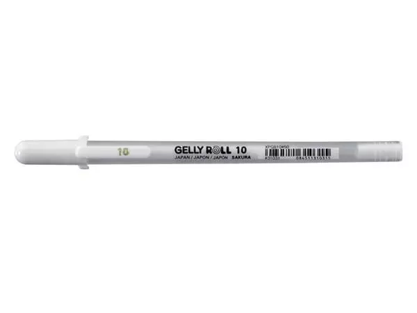 Een Gelschrijver Sakura Gelly Roll Basic 10 0.5mm wit koop je bij Van Hoye Kantoor BV