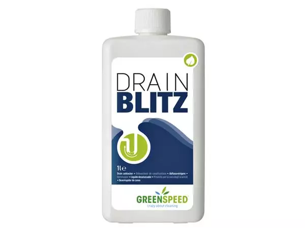Een Ontstopper Greenspeed Drain Blitz 1 liter koop je bij MV Kantoortechniek B.V.