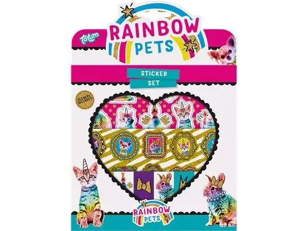 Een Stickerset Totum Rainbow Pets koop je bij L&N Partners voor Partners B.V.