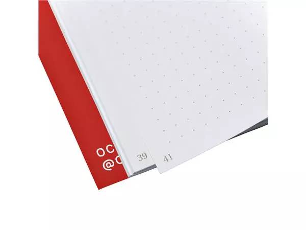 Een Notitieboek Octàgon DUNNO A5 135x200mm dots rood koop je bij NiceSupplies.nl