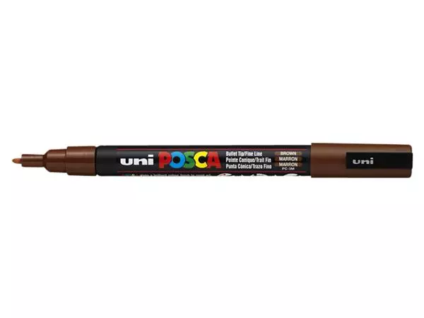 Een Verfstift Posca PC3M fijn bruin koop je bij L&N Partners voor Partners B.V.