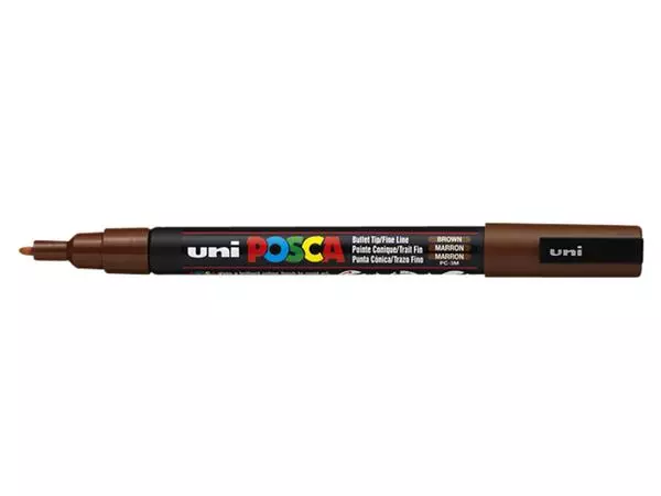 Een Verfstift Posca PC3M fijn bruin koop je bij NiceSupplies.nl