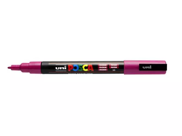 Een Verfstift Posca PC3M fijn fuchsia koop je bij Unimark Office B.V.