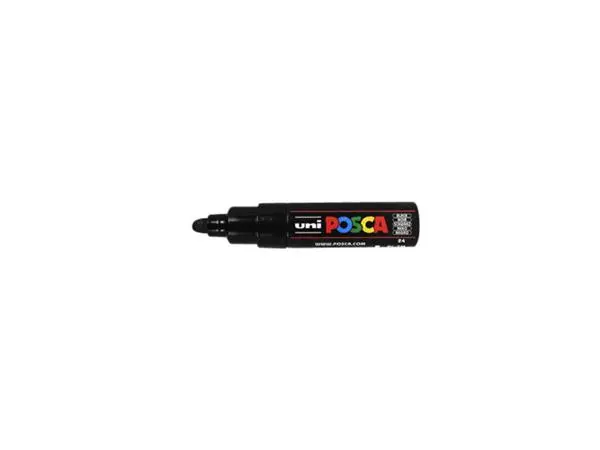 Een Verfstift Posca PC7M breed zwart koop je bij Unimark Office B.V.