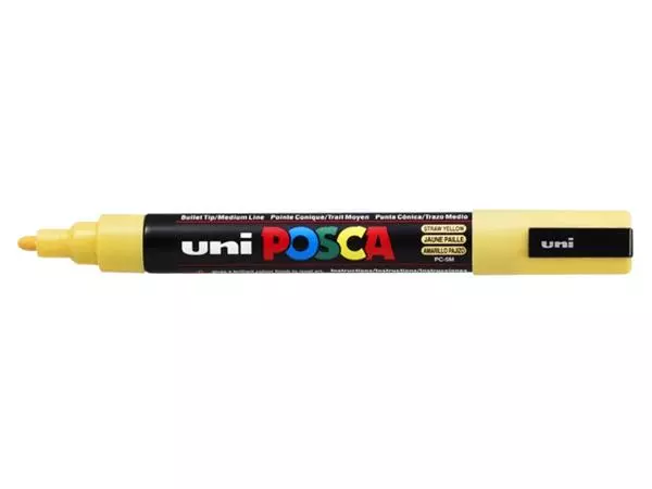 Verfstift Posca PC5M medium strogeel