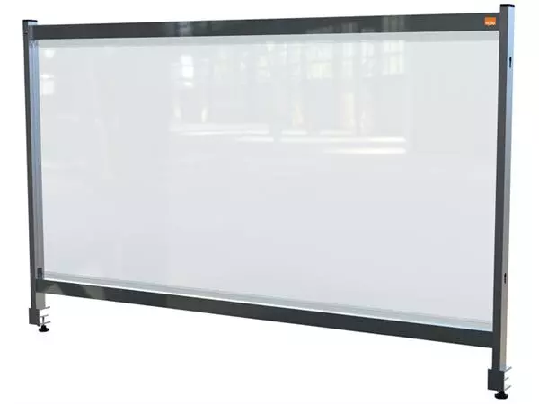 Een Bureauscherm Nobo doorzichtig PVC 1470x860mm koop je bij NiceSupplies.nl