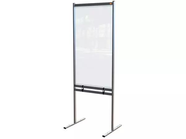 Een Scheidingswand Nobo vrijstaand doorzichtig PVC 780x2060mm koop je bij NiceSupplies.nl