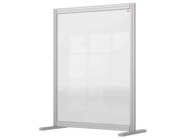 Een Bureauscherm Nobo Modulair transparant acryl 800x1000mm koop je bij NiceSupplies.nl