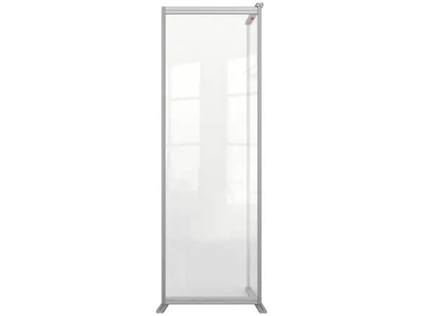 Een Scheidingswand uitbreidingspaneel Nobo Modulair transparant acryl 600x1800mm koop je bij NiceSupplies.nl