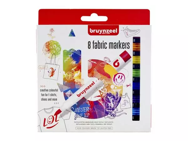 Een Viltstift Bruynzeel textiel assorti koop je bij KantoorProfi België BV