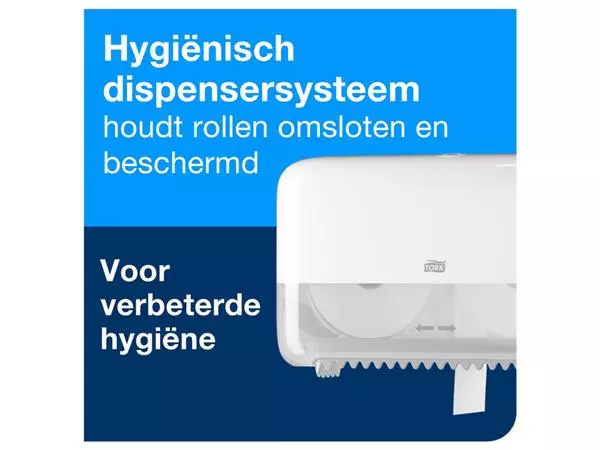 Een Toiletpapier Tork T7 hulsloos advanced mid-size 2-laags 900vel wit 472199 koop je bij NiceSupplies.nl