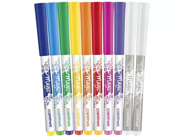 Een Viltstift Maped Color'Peps Magic set á 10 kleuren koop je bij NiceSupplies.nl