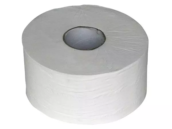 Een Toiletpapier Euro Products Q5 mini jumbo 2l 180m wit 240018 koop je bij KantoorProfi België BV