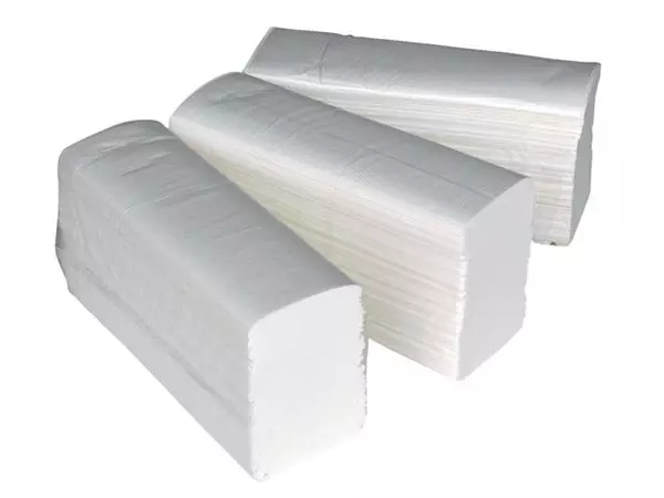 Een Handdoek Euro Products Q8 multifold 2l 240x206mm 25x150st wit 220024 koop je bij Totaal Kantoor Goeree