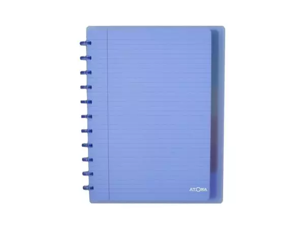 Een Cahier Atoma A4+ ligné 120 pages 90g PP transparent assorti koop je bij Van Hoye Kantoor BV