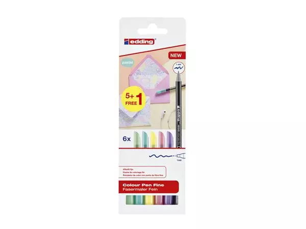 Een Fineliner edding 1200 fijn pastel assorti koop je bij Unimark Office B.V.