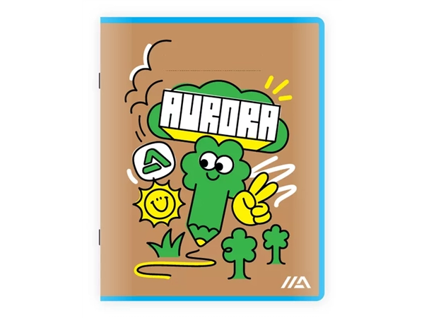 Een Schrift Aurora A5 ruit 5x5mm 200 pagina's 45gr koop je bij Your Inkstation