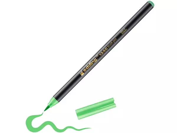 Een BRUSHPEN EDDING 1340 LICHTGROEN koop je bij Kantoorvakhandel van der Heijde