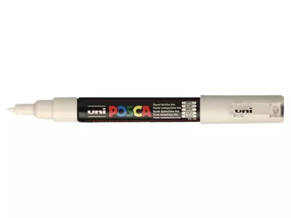 Een Verfstift Posca PC1MC extra fijn wit koop je bij Unimark Office B.V.