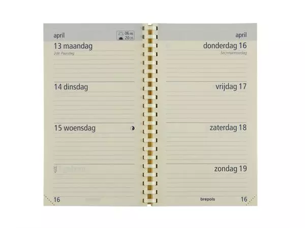 Een Agenda 2025 Brepols Optivision Pocket Palermo 7dagen/2pagina's zwart koop je bij NiceSupplies.nl