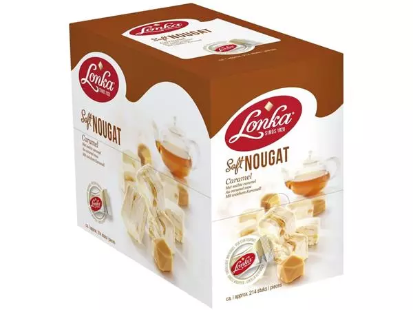 Een Nougat Lonka caramel doos 214 stuks koop je bij MegaOffice