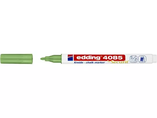 Een Krijtstift edding 4085 by Securit rond 1-2mm metallic groen koop je bij Kantoorvakhandel van der Heijde