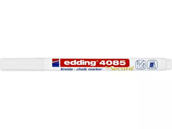 Een Krijtstift edding 4085 by Securit rond 1-2mm wit koop je bij Unimark Office B.V.