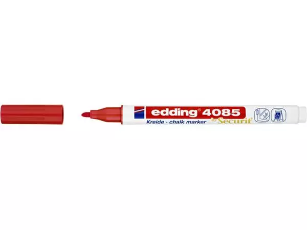 Een KRIJTSTIFT EDDING 4085 ROND 1-2MM ROOD koop je bij Kantoorvakhandel van der Heijde