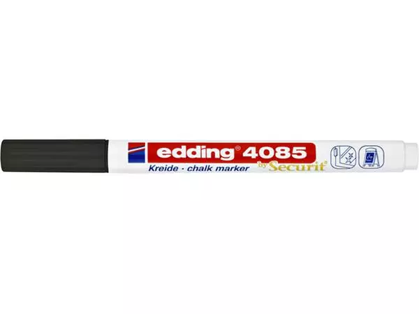 Een Krijtstift edding 4085 by Securit rond 1-2mm zwart koop je bij Unimark Office B.V.