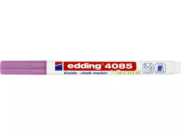 Een Krijtstift edding 4085 by Securit rond 1-2mm metallic roze koop je bij Unimark Office B.V.