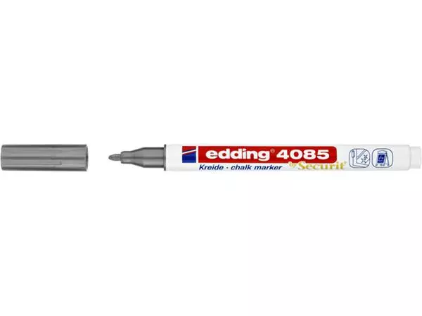 Een Krijtstift edding 4085 by Securit rond 1-2mm zilver koop je bij Kantoorvakhandel van der Heijde