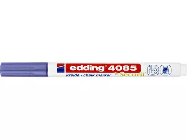 Een Krijtstift edding 4085 by Securit rond 1-2mm metallic violet koop je bij Kantoorvakhandel van der Heijde