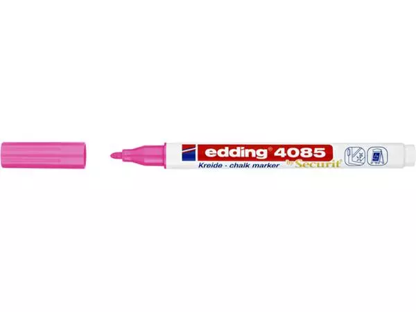 Een Krijtstift edding 4085 by Securit rond 1-2mm neon roze koop je bij Unimark Office B.V.