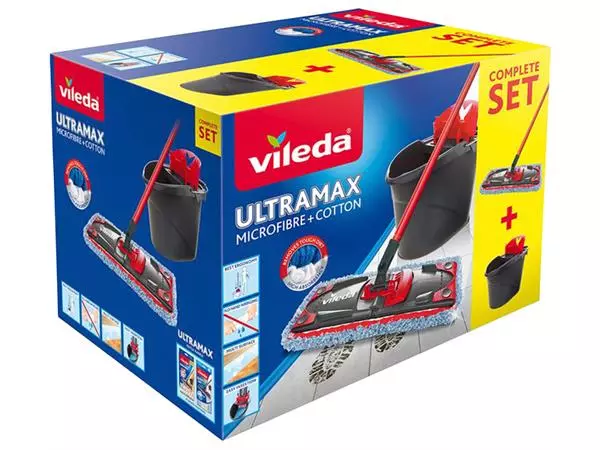 Een Mopset Vileda Ultra Max Micro & Cotton Box koop je bij Buro De Peuter