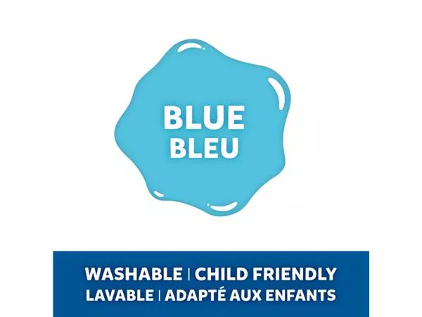 Een Kinderlijm Elmer's transparant blauw koop je bij Van Leeuwen Boeken- en kantoorartikelen