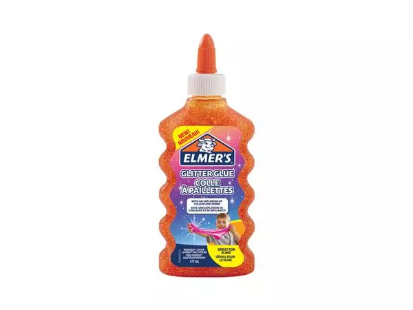 Een Kinderlijm Elmer's glitter oranje koop je bij NiceSupplies.nl