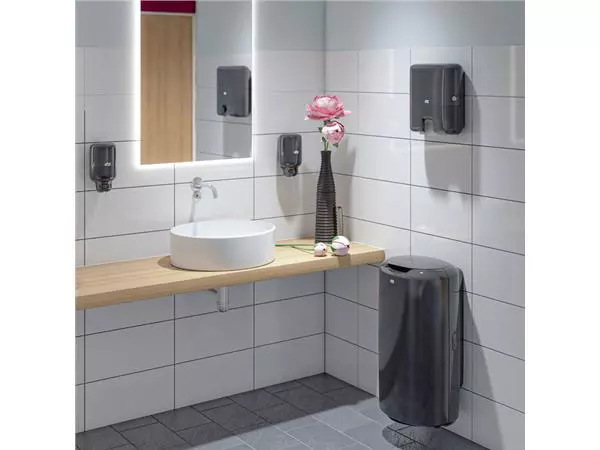 Een Handdoekdispenser Tork Mini H3 Elevation voor C- en Z-vouw handdoek zwart 553108 koop je bij KantoorProfi België BV