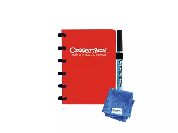 Een Notitieboek Correctbook A6 lijn 40blz horizon red koop je bij NiceSupplies.nl