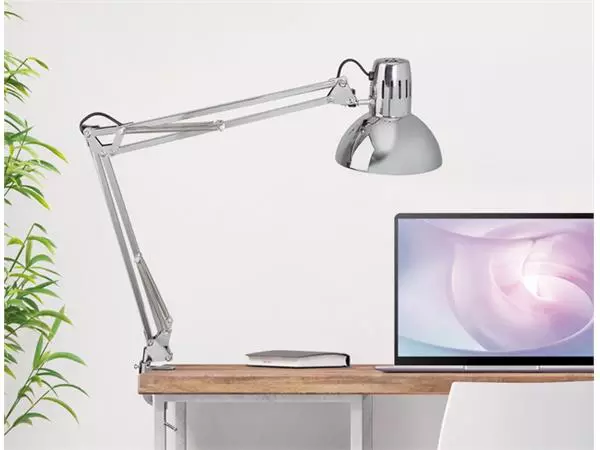 Een Bureaulamp MAUL Study met tafelklem chroom excl. LED lamp koop je bij NiceSupplies.nl