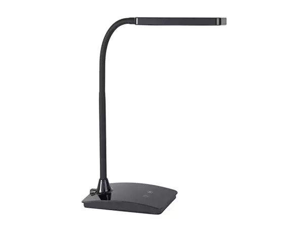 Een Bureaulamp MAUL Pearly LED voet dimbaar colour vario zwart koop je bij Van Leeuwen Boeken- en kantoorartikelen